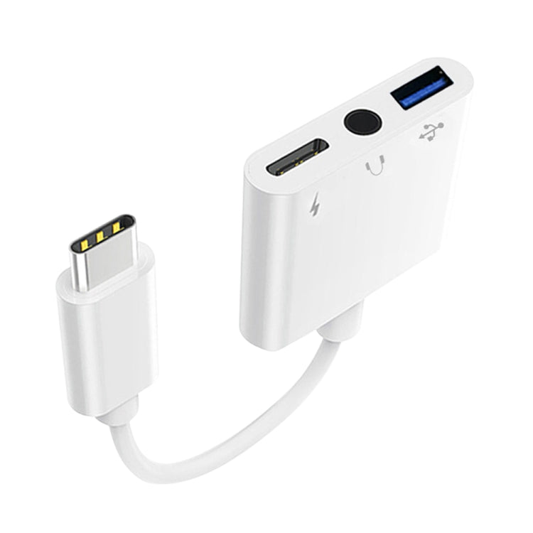 Adattatore 3 in 1 da USB-C/Tipo-C maschio a Tipo-C + USB + OTG femmina da 3,5 mm, 3 in 1 OTG Adapter Adattatore 3 in 1 da USB-C/Tipo-C maschio a Tipo-C + USB + OTG femmina da 3,5 mm, 3 in 1 OTG Adapter